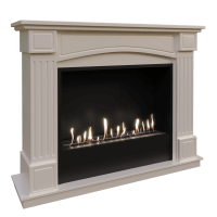 Биокамин в портале Firezo Boston Белый, стандарт