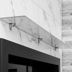 Стеклянная полка для биокамина Opti white 1000