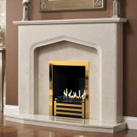 Биокамин в мраморном портале Firezo Figura, стандарт