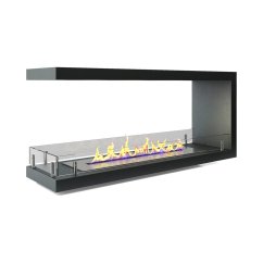 Торцевой сквозной биокамин Firezo Estremita finestra 1000, стандарт